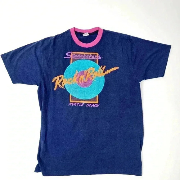 Vintage Other - Vintage Single-Stitch 90s Studebakers Rock n Roll Tee Shirt - XL